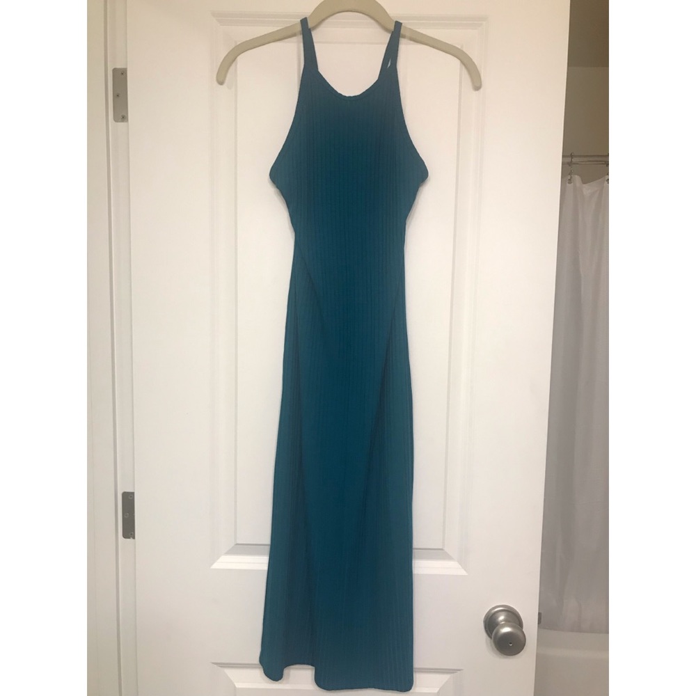 Cross back midi dress